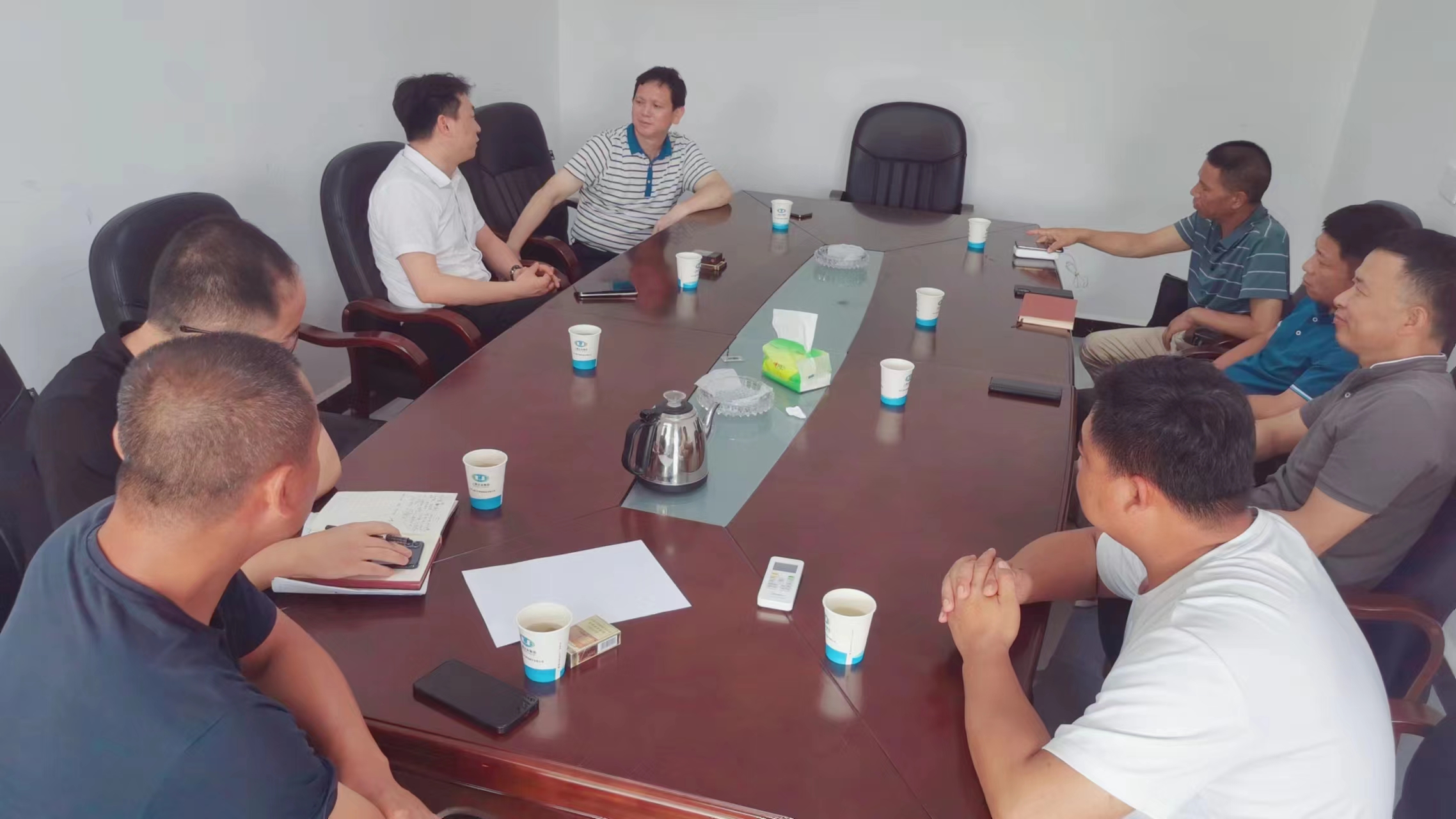湖南交通国际经济工程合作有限公司党委副书记 彭敏一行到AG竞咪厅科技江背基地考察